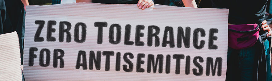 Zero tolerance for antisemitism